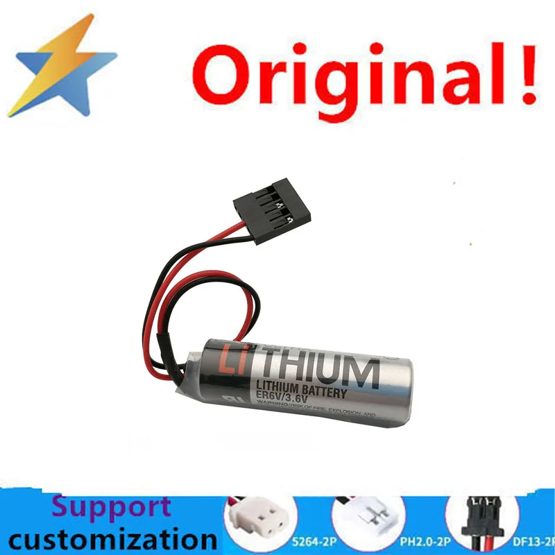 

Оригинальный Новый штепсельный разъем ER6V подходит для материнской платы Sichuan robot drive, литиевая батарея 3,6, 3 контакта, черный