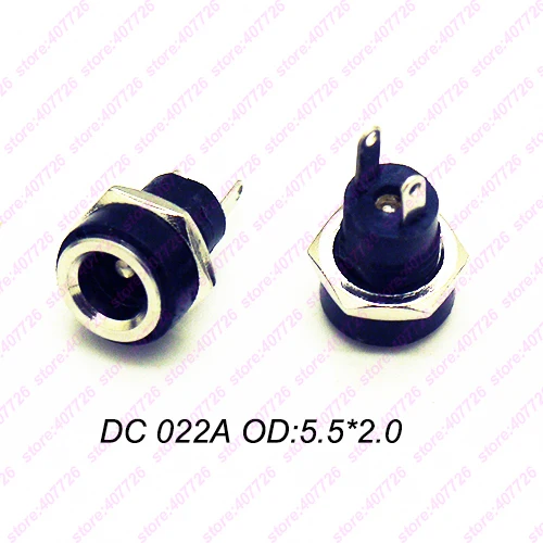 10PCS DC Power Connector pin 2.1x5.5mm Female Plug Jack + Male Socket Adapter DC-022A | Обустройство дома