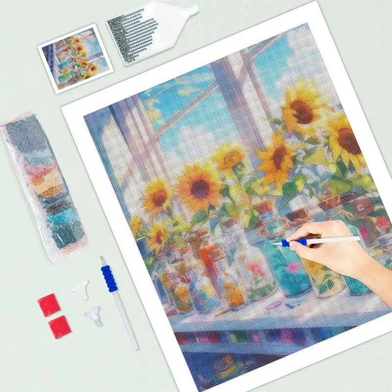 Набор для алмазной живописи CHENISTORY 5D мозаика с вышивкой из подсолнухов