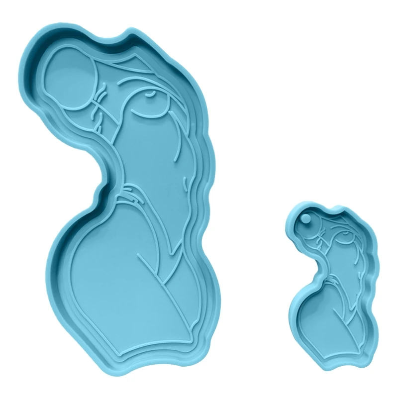 

Силиконовая форма, креативная форма «сделай сам» из смолы для привлекательных женщин, форма для брелока, форма для подвесок