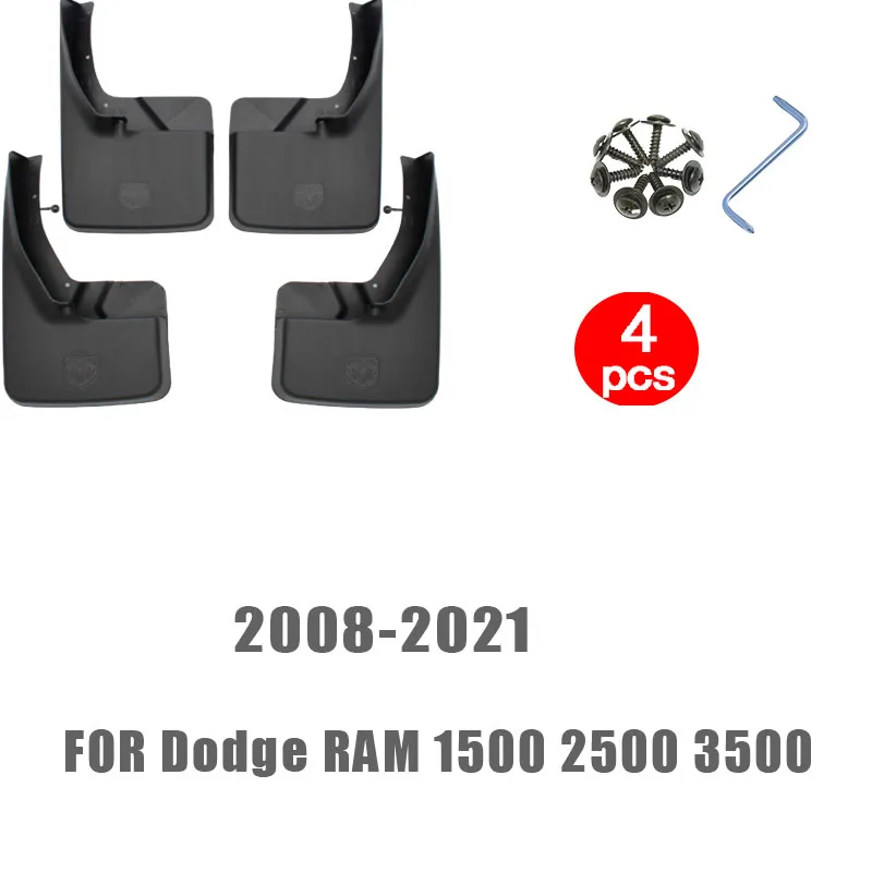 

FOR Dodge RAM 1500 2500 3500 2008-2021 Mudguards Fender Mud Flap Guard Splash Car Accessories Auto Styline Mudflaps Front Rear