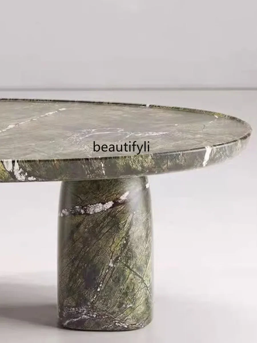 w stylu nordyckim журнальный столик из натурального мрамора гостиная бытовая маленькая