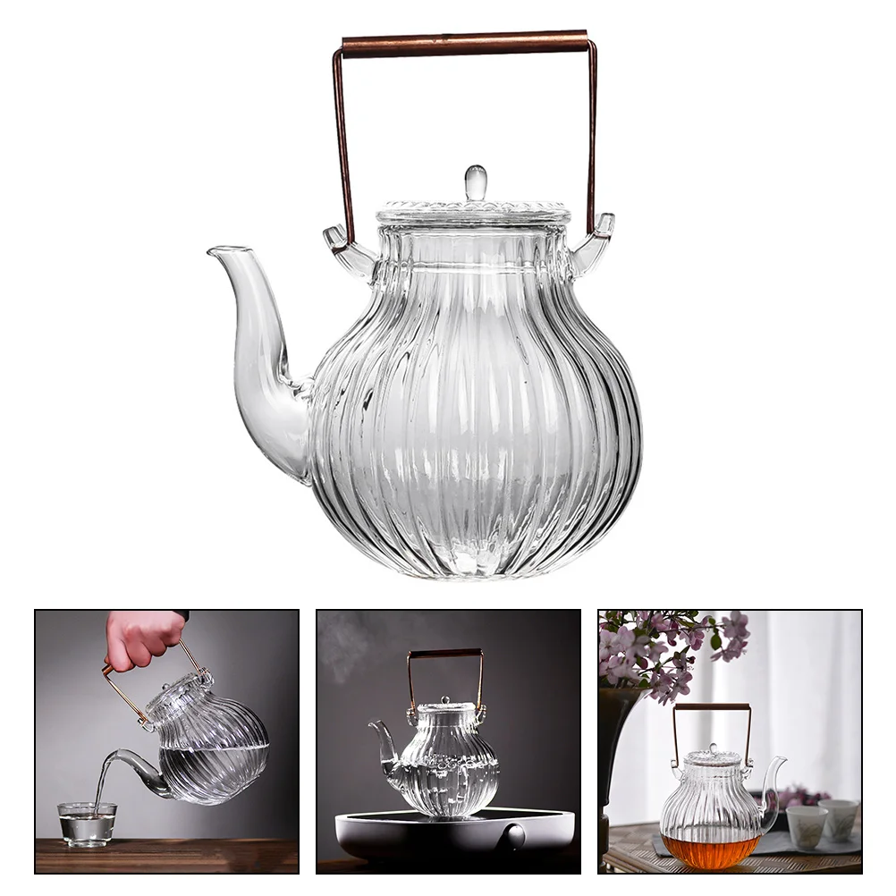

Teapot Clear Teapot Loose Leaf Teapot Portable Coffee Warmer Kung Fu Teapot Small Glass China Teapot