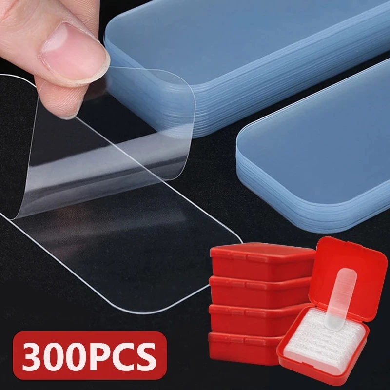 Купи 60/120 Pcs Reusable Double Sided Tape Adhesive Transparent Waterproof Nano Tape PVC Double Face Wall Stickers Tape Home Supply за 113 рублей в магазине AliExpress