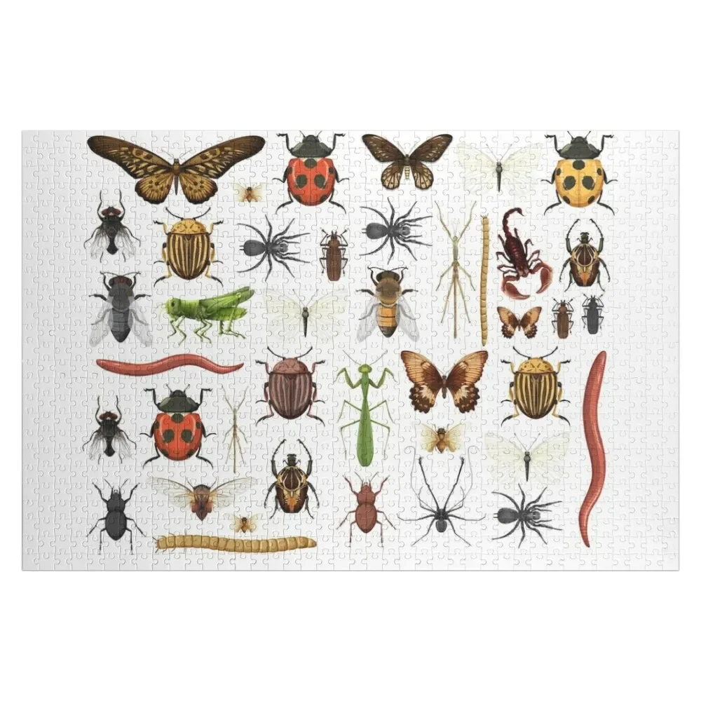 Знайди зеленых насекомых дидактический пазл персонализированный с именем