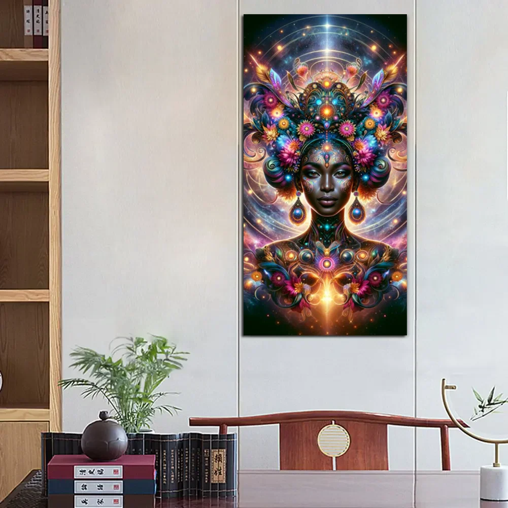 Космическая африканская королева сделай сам полная алмазная живопись большой