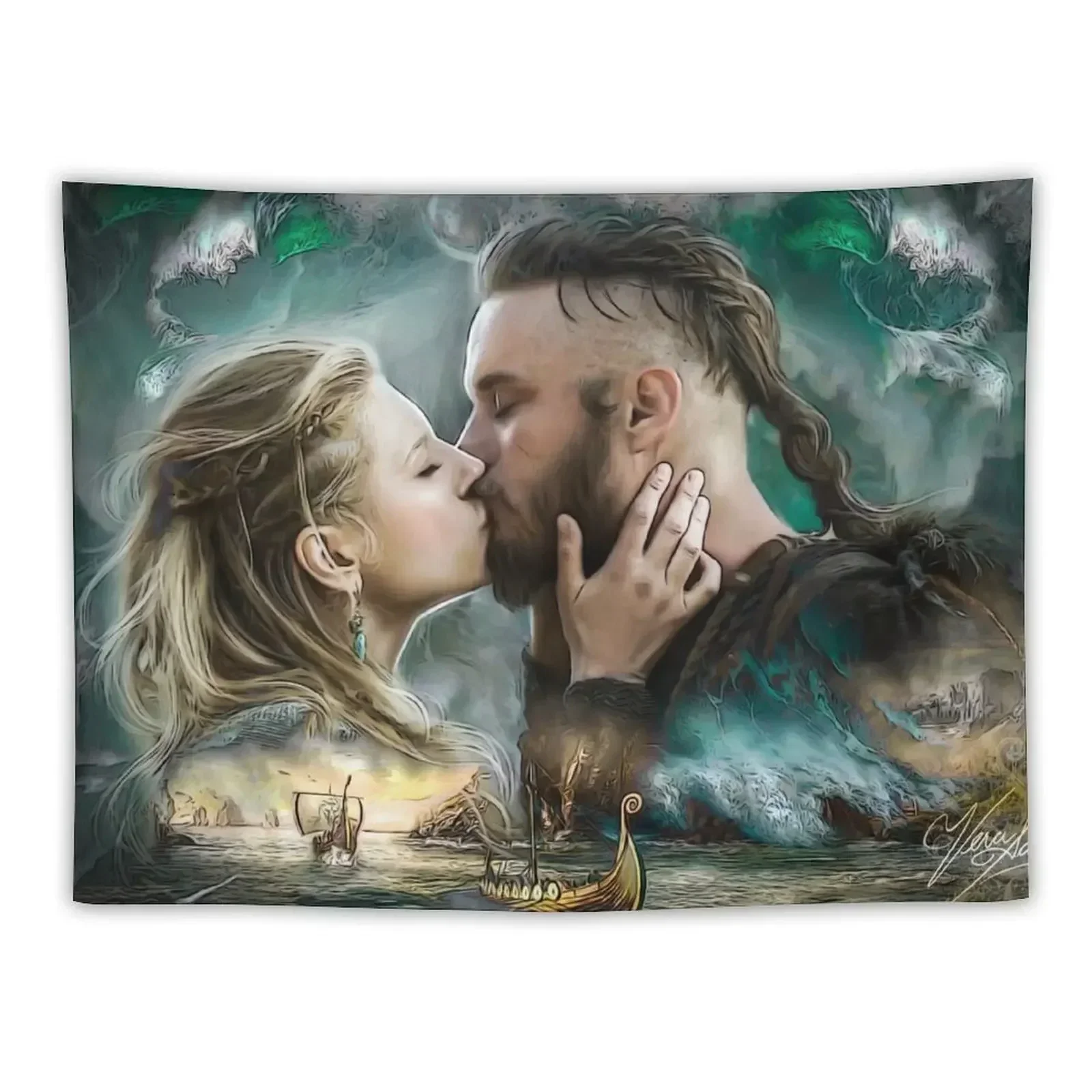 Гобелен Kingdom Of Odin VKS эстетическое украшение комнаты украшения для дома гобелен