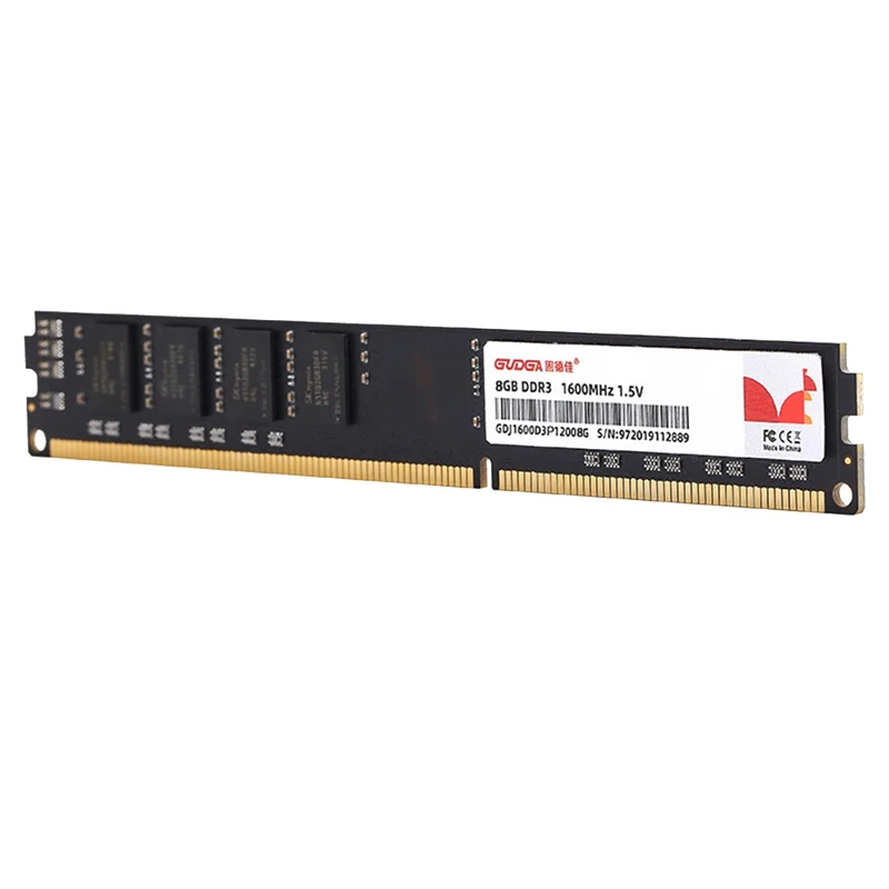 

Оперативная память GUDGA DDR3 для настольных ПК, память DDR3 1600 МГц, 240Pin, 1,5 в, Стандартная память для компьютерных игр для ПК