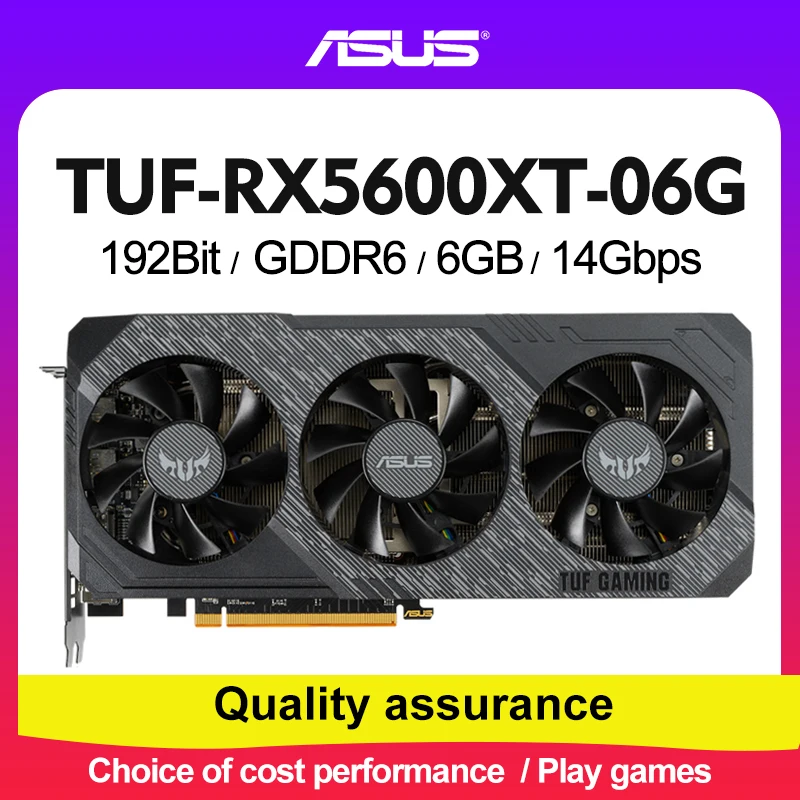 

ASUS Graphics Cards AMD RX 5600 XT 6GB GDDR6 Mining GPU Video Card 192Bit Computer RX5600XT