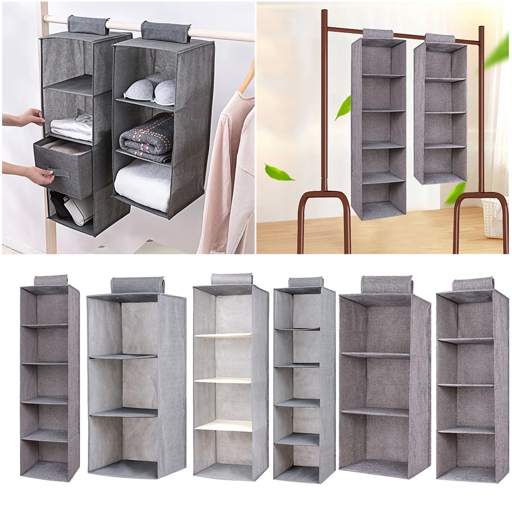 

Mezzanine Partition Type Wardrobe Hanging Bag Drawer Storage Bag Box Debris Storage Box Hanger Household Storage Rack