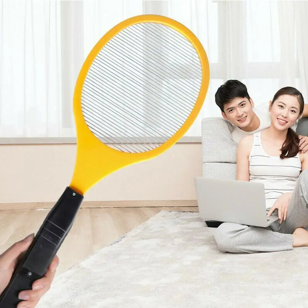 

Electric Fly Insect Bug Zapper Bat Handheld Insect Fly Swatter Racket Portable Mosquitos Killer Pest Control For Bedroom In M8m7