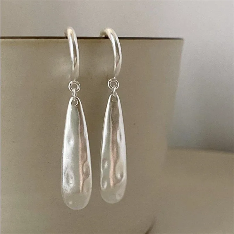 Серьги-подвески геометрической формы для женщин и девушек из серебра 925 пробы