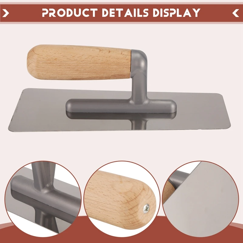 2-х предметный шпатель из нержавеющей стали для венецианской штукатурки наборы