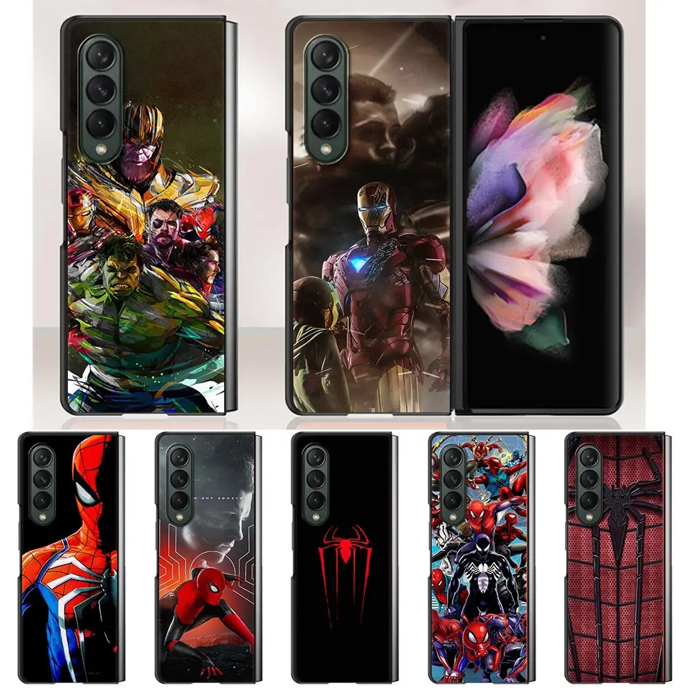 

Case For Samsung Galaxy Z Fold3 5G Hard Slim Cover Ultra-thin anti-drop For Galaxy Z Fold 3 Shell Spiderman iron Man Marvel