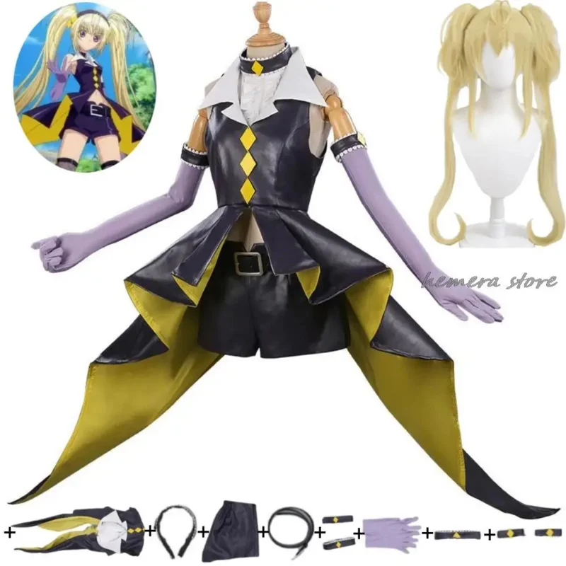 Новый 2025 аниме Shugo Chara Tsukiyomi Hoshina Utau Dark Jewel Косплей Костюм Парик Топ Шорты Хэллоуин