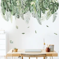 fresh tropical wall paper ins green plant turtle leaf bedroom decor living room forest porch home wall decoration self adhesive
