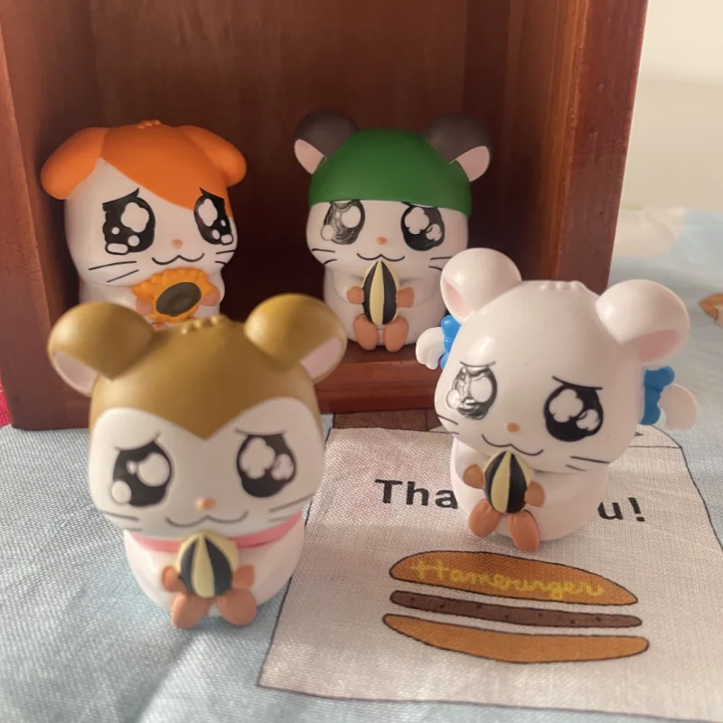 Фото Коллекционная фигурка-хамстер Bandai Namco Gashapon Hamtaro Vol 02 с семенами подсолнуха, настольное украшение №5