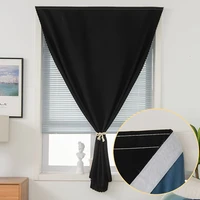 new 100 blackout curtains for living room blind solid color curtains for kitchen french window home decor velcro black drapes