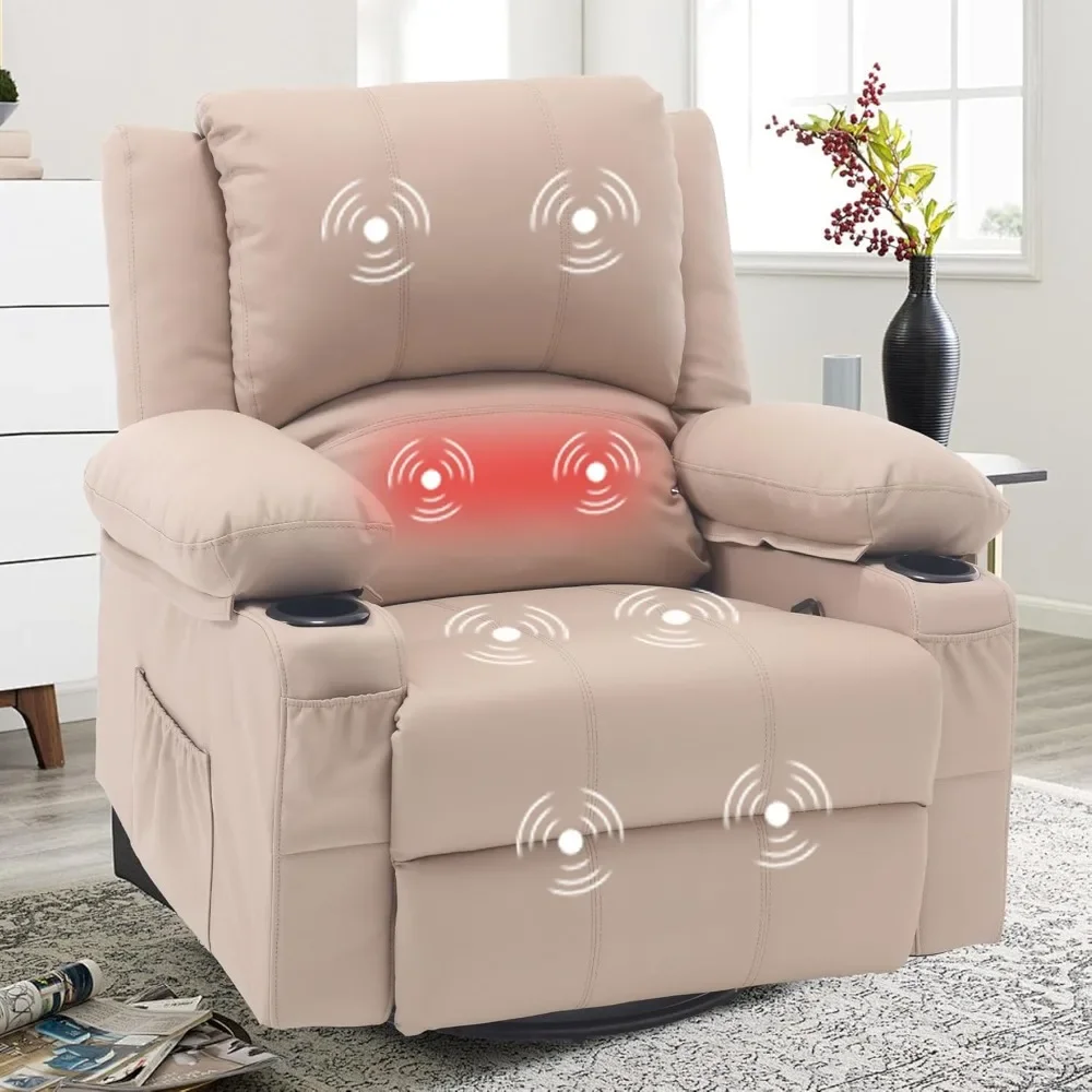 Массажное вращающееся кресло-качалка с подогревом чрезвычайные кресла из