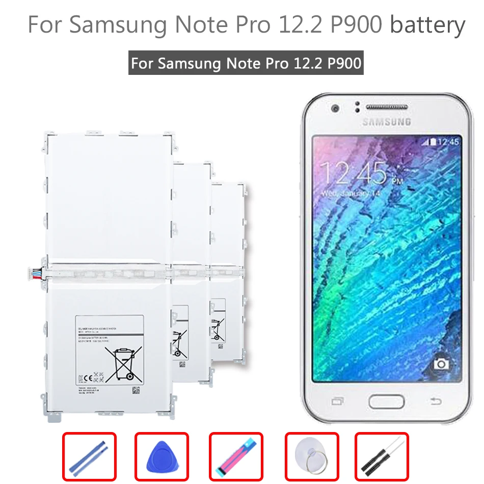 

Tablet Battery T9500C for Samsung Galaxy Note Pro 12.2 SM-P900 P901 P905 T9500C T9500U T9500E 9500mAh Batteria + Tools