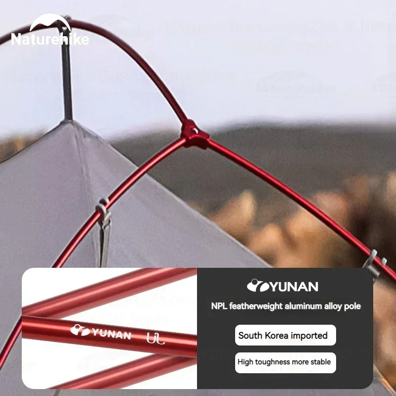 Naturehike Cloud Up 2 Кемпинговая палатка для 1-2 человек 980 г нейлон 10D силиконовая