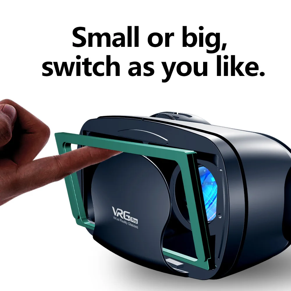 3D VR смарт-очки гарнитура Виртуальная реальность шлем смартфон полноэкранный