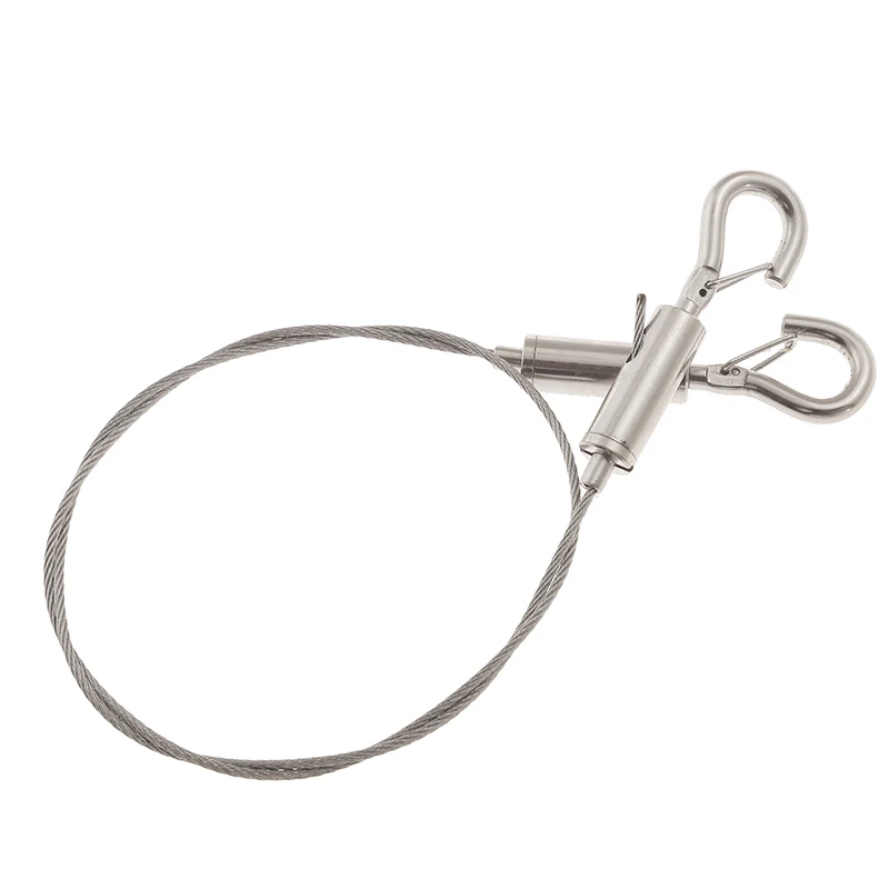 Веревка из нержавеющей стали с пружинной пряжкой страховочный ремешок защитой