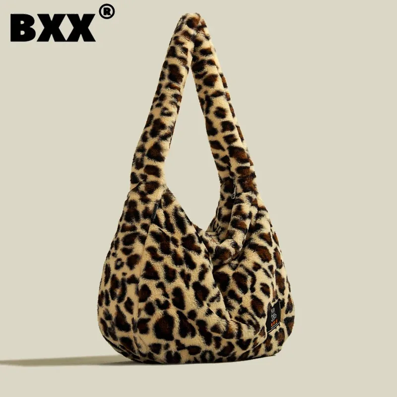 

[BXX] Large Capacity Villus Crossbody Bag For Women Fashion Versatile Zipper One Shoulder Messenger Bag 2023 New Trendy 8CY1152