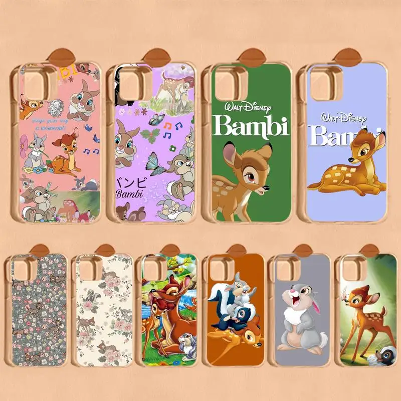 

Disney Cartoon Bambi Phone Case For iPhone 14 11 12 13 Mini Pro XS Max Cover 6 7 8 Plus X XR SE 2020 Funda Shell