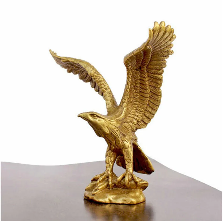 

Copper Brass CHINESE crafts decoration China Bronze Brass Statue EAGLE/Hawk Figure figurine 4.5inchHigh