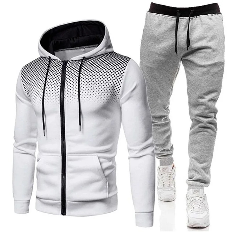 

Mens Sports Suit New Fall and Winter Collection Hoodie + Pants Harajuku Casual Sportswear Branded Tracksuit 2021