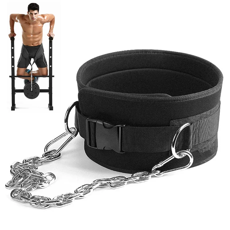 

Support Duty Dip Bodybuilding Waist Weight With Chain Up Pull Strength Strap For Fitness Lifting Belt Training Core Load Heavy