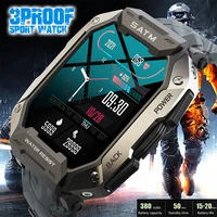 2022 new 3 proof tactical smart watch man 5atm waterproof outdoor sports fitness tracker smartwatch for swimming watches for men