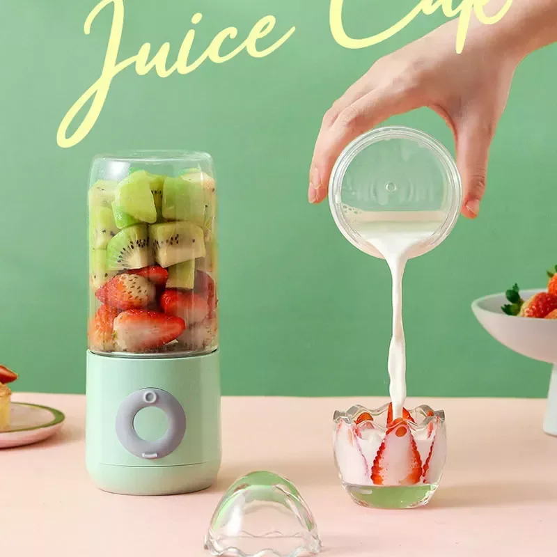 

500ML Six-knife Juicer Smoothie Blender Cup Mini Portable USB Blenders Wireless Press Juicers Charging Hand held Juicer