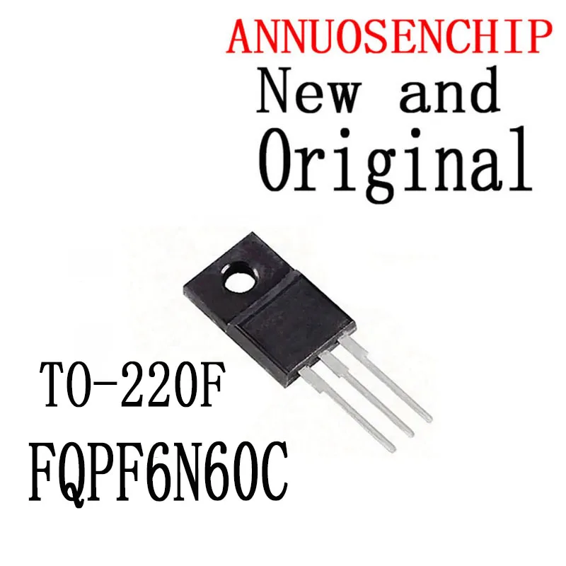 

Новый и оригинальный транзистор TO-100 6N60C 6N60 FQPF6N60 TO220 TO-220F, новый полевой транзистор MOS FQPF6N60C, 220 шт.