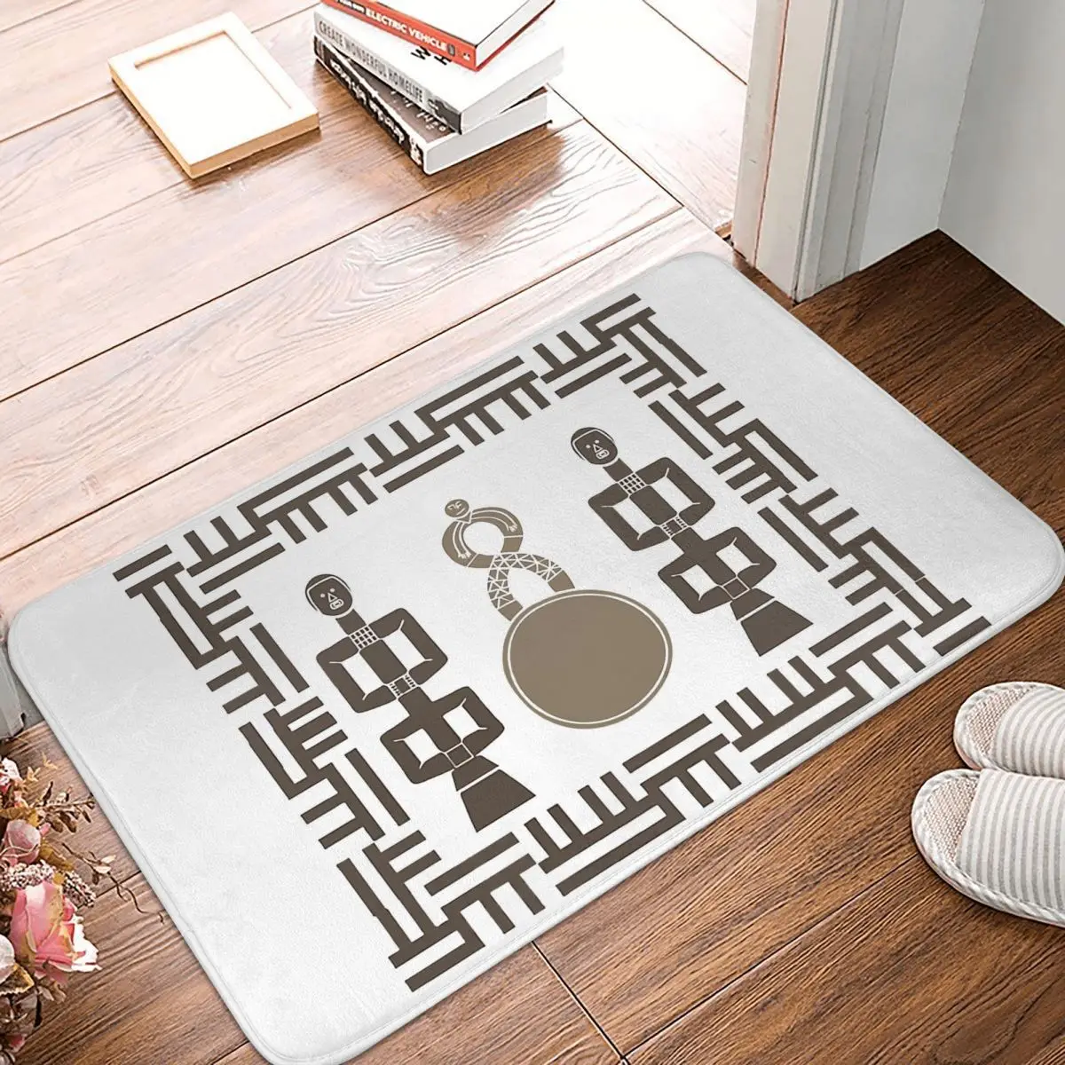 

Ethnic African Kitchen Non-Slip Carpet Abstract Tribal Art Bedroom Mat Welcome Doormat Floor Decor Rug