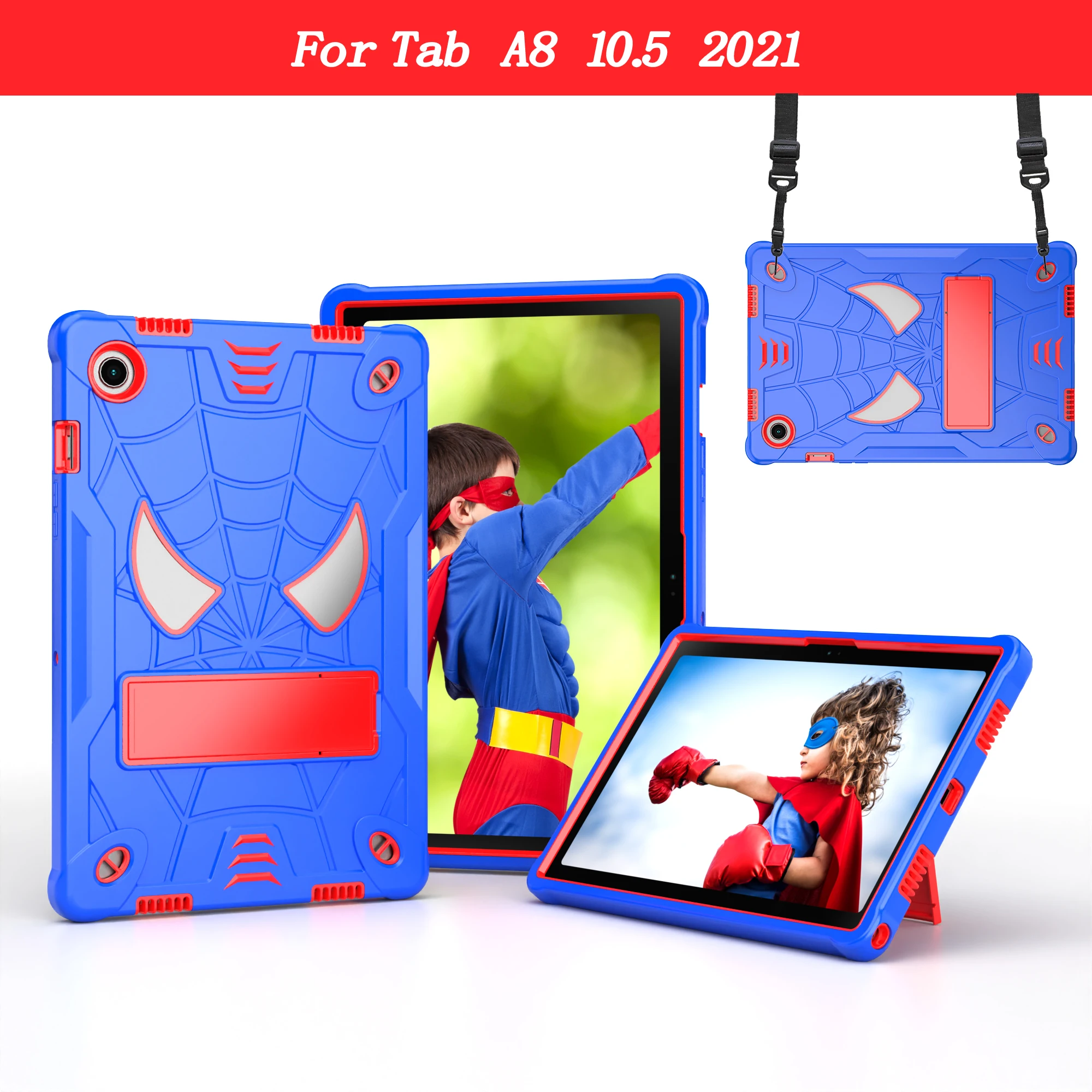 Детский чехол для Samsung Galaxy Tab S9 FE A9 + SM-X710 X110 P620 X510 S7 S8 11 T870 X800 S6 Lite 10 4 P619 с подставкой и