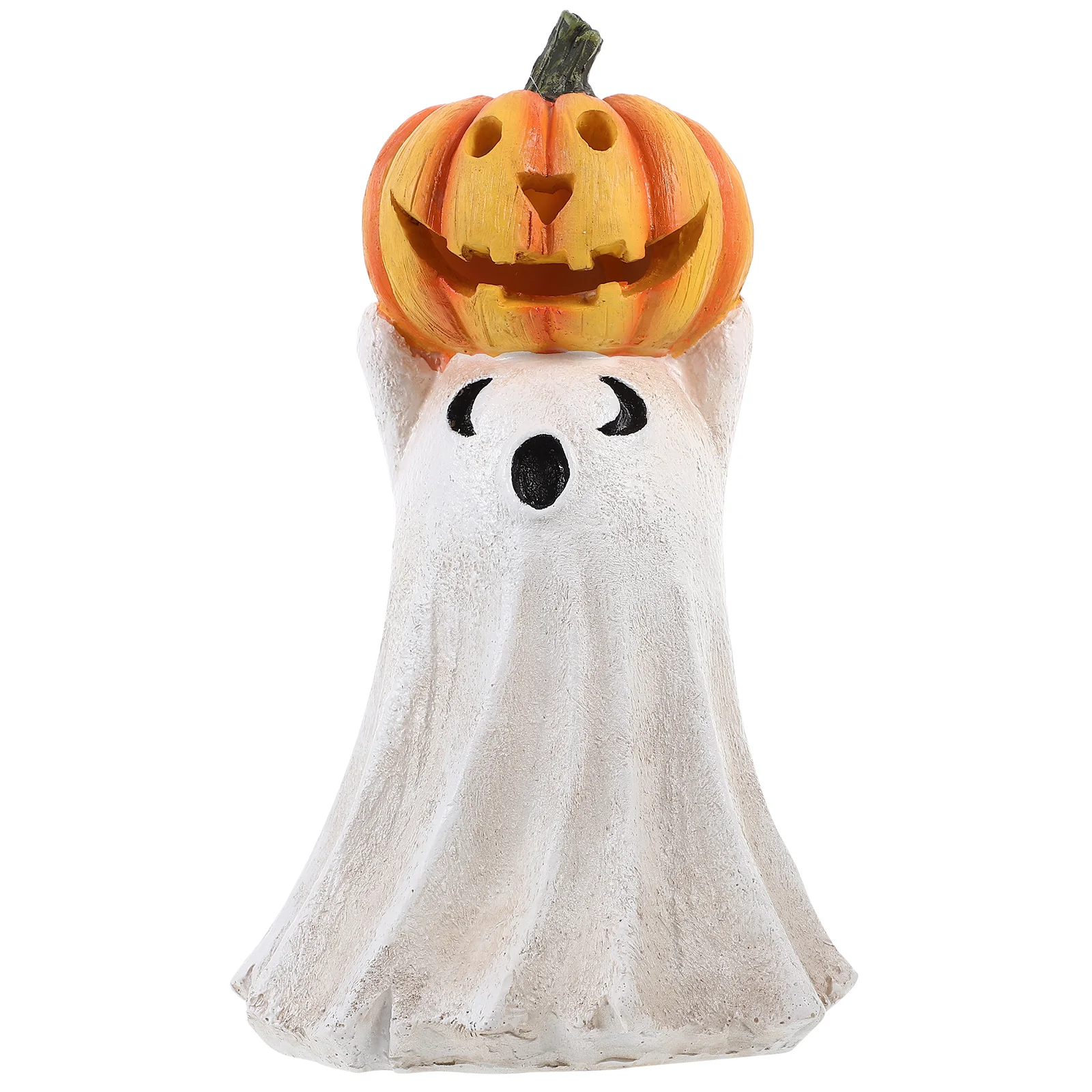 

Ghost Resin Ornament Statue Outdoor Halloween Decorations Pumpkin Figurine Craft