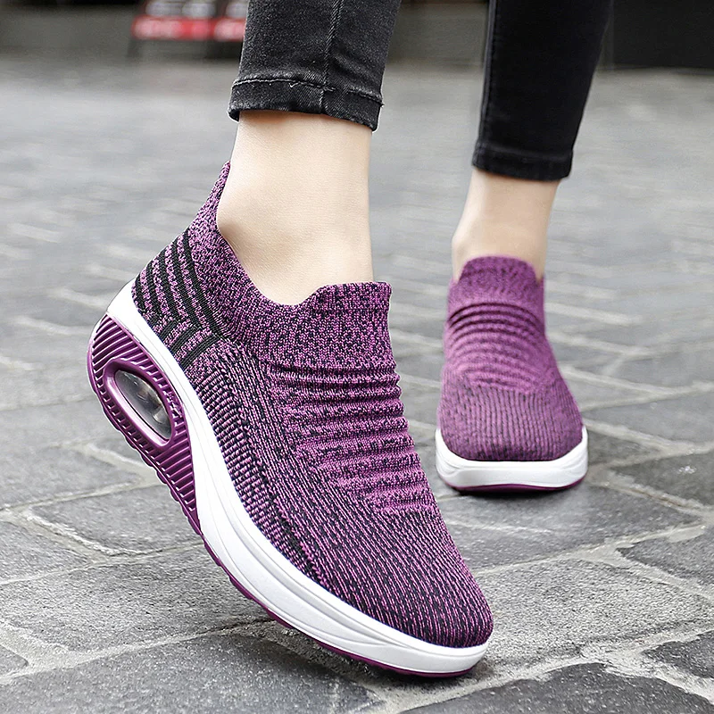 Sneakers Women Walking Shoes Outdoor Casual Sports Footwears Breathable Tennis Shoe Platform Air Cushion Zapatillas Aire Mujer