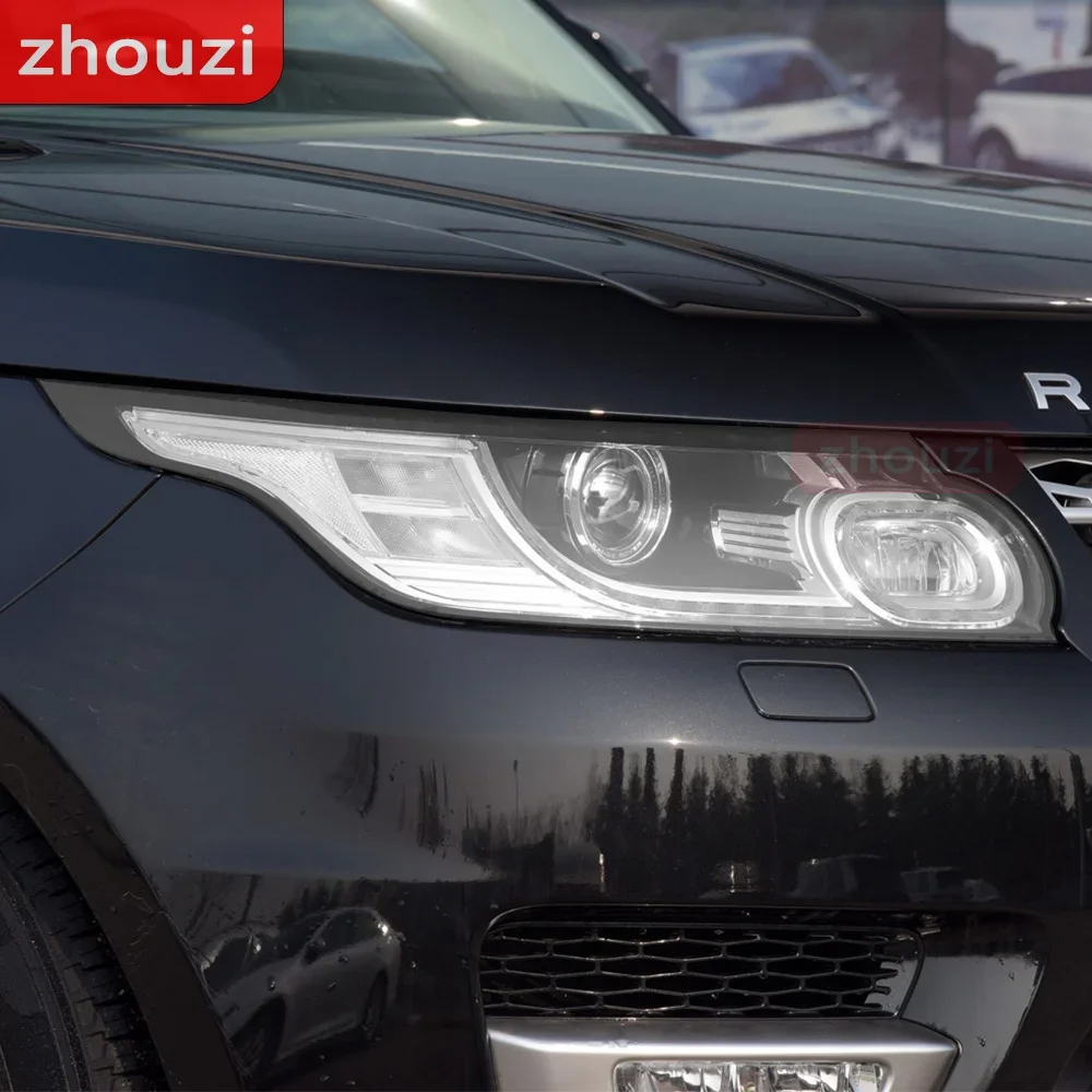 Фото 2 шт. для Range Rover Sport L494 2014-2017 2018-2022 2021, оттенок автомобильных фар, черная защитная пленка, прозрачная наклейка из ТПУ №5