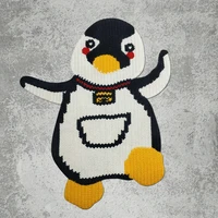 fashion embroidery penguin craft patches sewing for clothes diy custom t shirt jackets cute cartoon animal stickers decoration