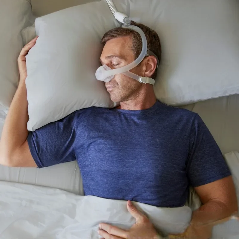 Фото Респиратор CPAP Dream Wisp с защитой от храпа, назальная маска, апноэ во сне, апноэ, силиконовая оправа для крепления на голову, S/M/L, вспомогательный инструмент для сна №3