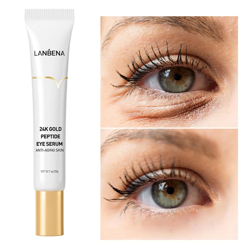 

LANBENA 24K Gold Peptide Eyes Gel 20g Moisturizing Collagen Massage Serum Anti-Wrinkle Anti-Aging Eye Creams Eyes Care Beauty