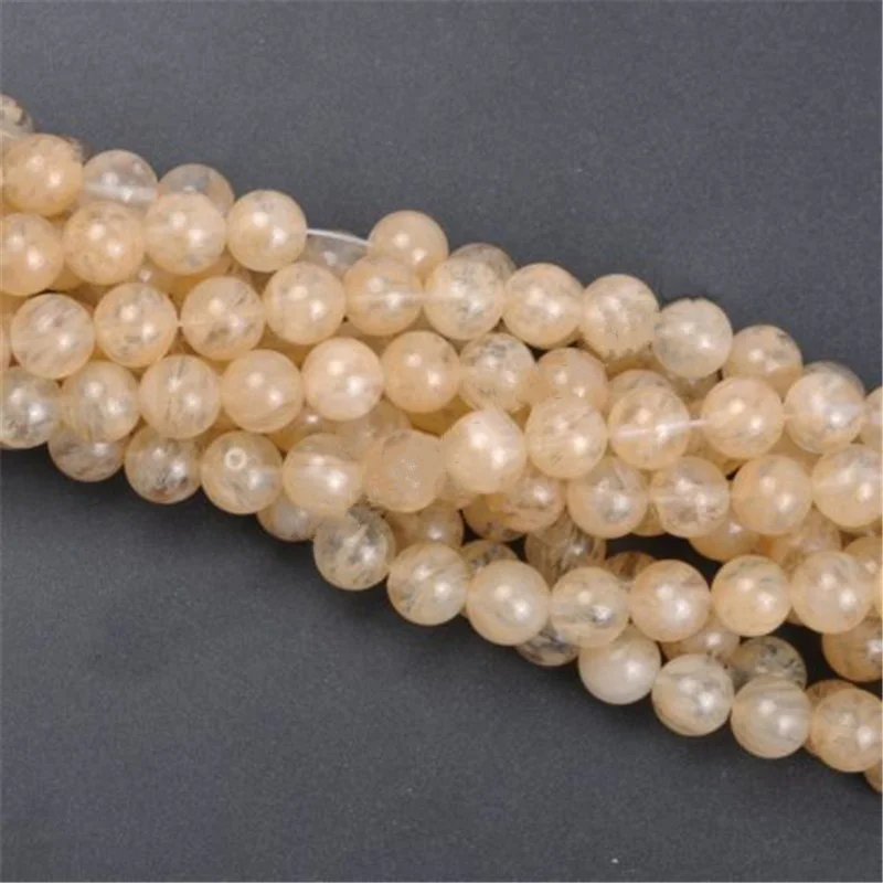 

Natural Watermelon Tea Bead Diy for Bracelet Necklace Pendants Earrings Making