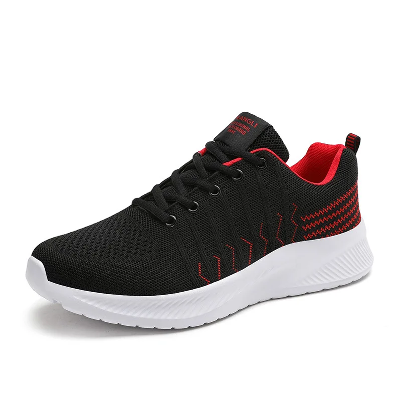 Mesh Men Shoes Casual Breathable Men Sneakers Fashion Lace-Up Lightweight Walking Sneakers Tenis Masculino Men Vulcanize Shoes