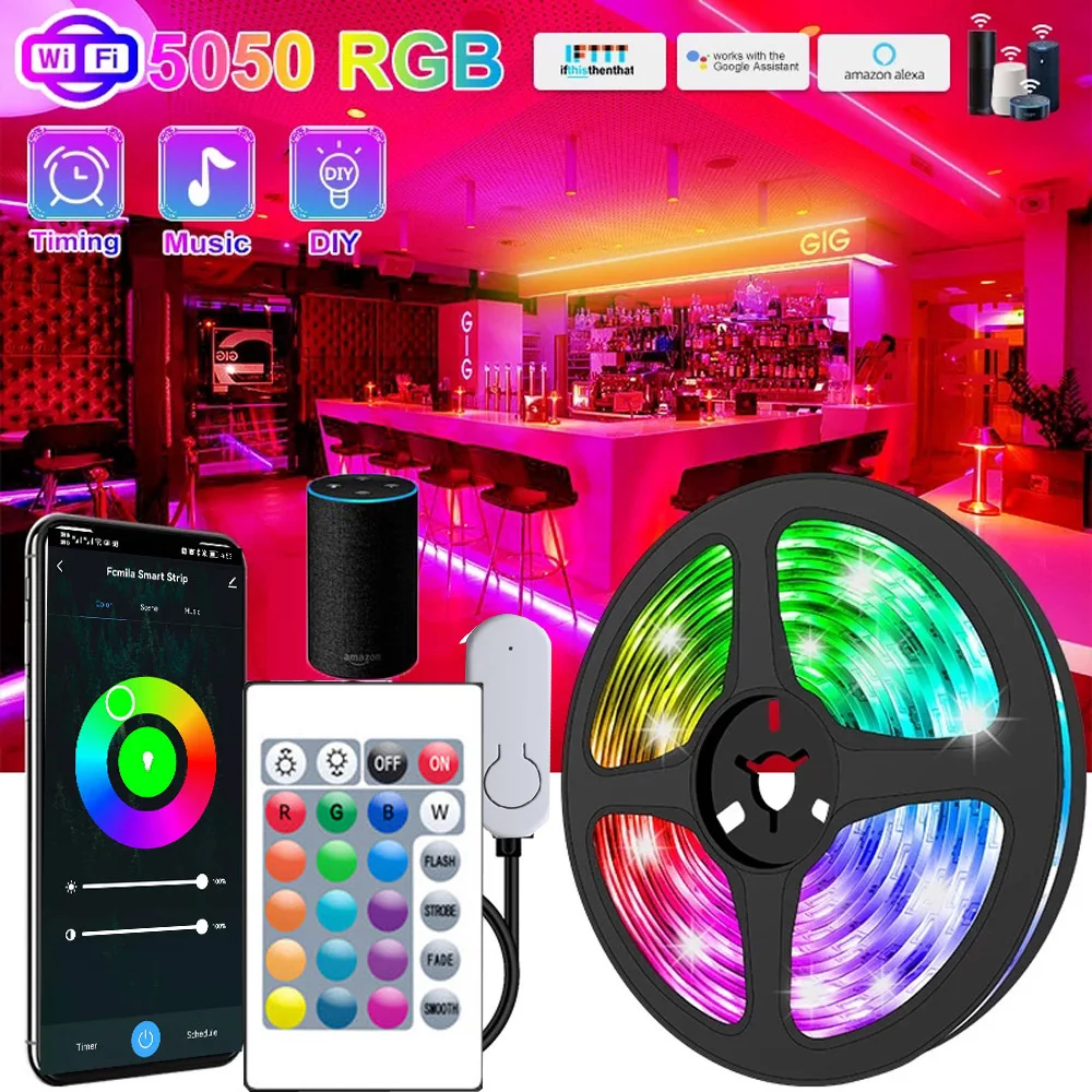 

USB Bluetooth ИК управление через приложение 2835 5050 светодиодная подсветка гибкая с SMD RGB 5V TV фон Настольный экран подсветильник ка Диодная лента