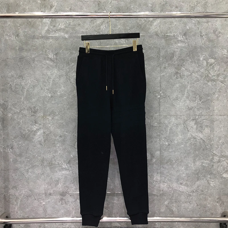 TB THOM Men Pants Spring Autumn Fashion Brand Sweatpants Honeycomb 4-Bar Stripe Trousers Jersey Casual Spoort harajuku TB Pants