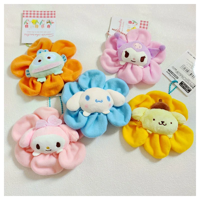 

Sanrioed Мультяшные цветы My Melody Kuromi Hangyodon Cinnamoroll плюшевая кукла кулон аниме кавайные плюшевые игрушки брошь для девочек Подарки