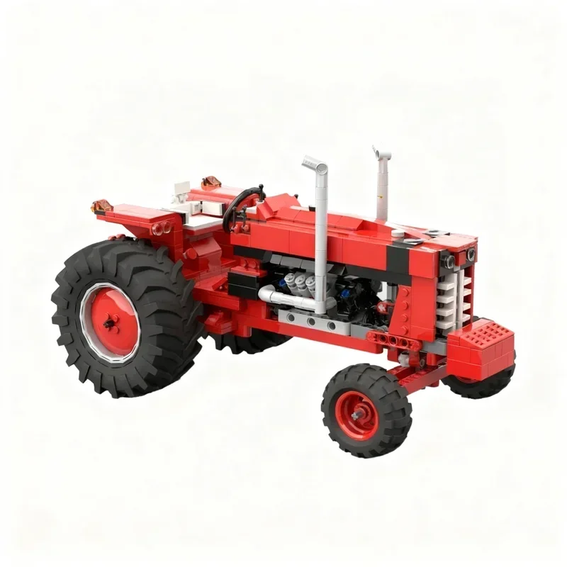 Фото Набор для сборки модели трактора International Harvester (749 деталей) MOC: креативный конструктор для декора дома и подарков №2