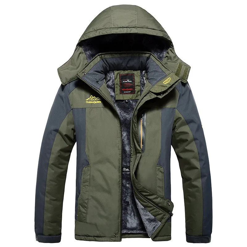 2022 Winter Jacket Men Thick Warm Waterproof Hooded Parka Coat Windbreaker Military Fleece Jacket PlusSize 9XL Jaqueta Masculina
